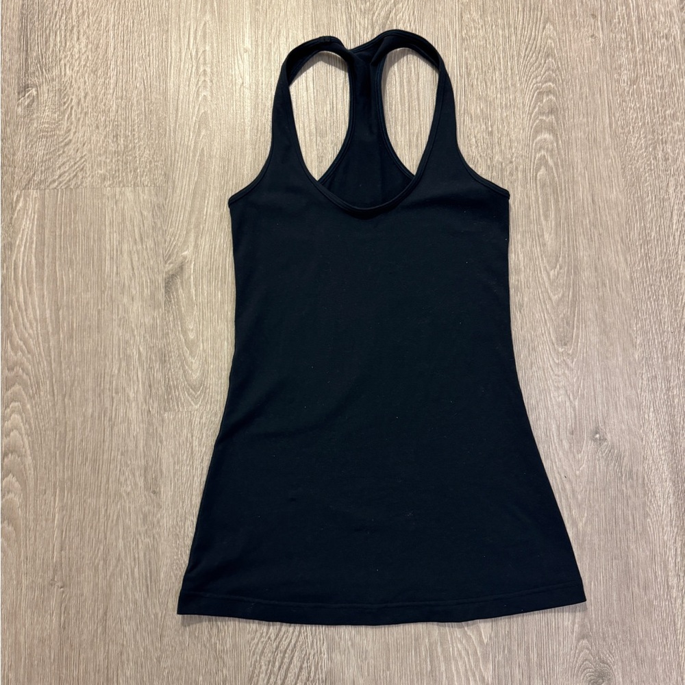 Lululemon Fitted Black Racerback Tank - Picture 2 of 10